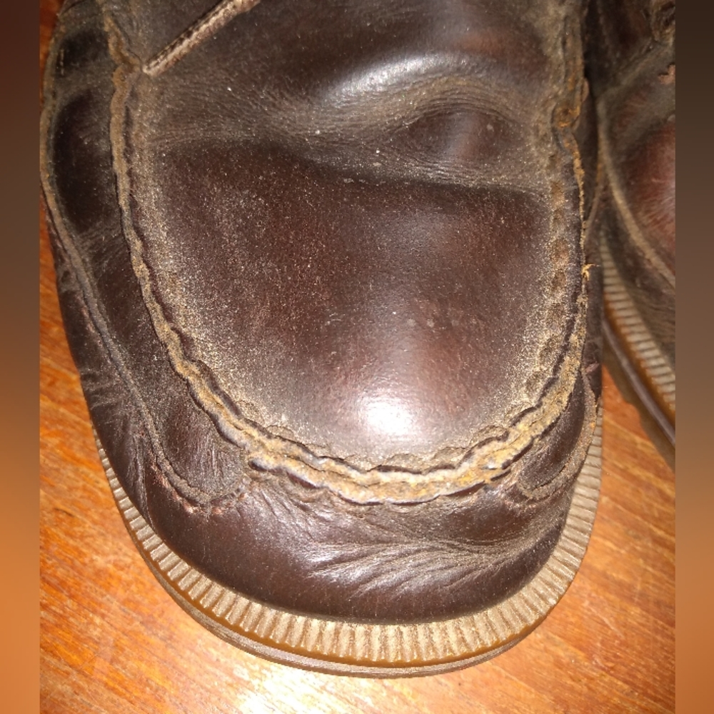 Men's Rockport Brown Boat Shoes, Loafers, Size 8.5, EUR 42, Leather Uppe… - Picture 4 of 12